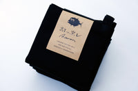 割ッ烹レ ベーシックエプロン ブラック 150g(オーガニックコットン100%) ※他商品との同梱不可