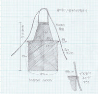 割ッ烹レ ベーシックエプロン ロイヤルブルー 150g(オーガニックコットン100%) ※他商品との同梱不可
