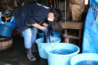 割ッ烹レ クオリティ エプロン 藍紺<ICON> 150g(オーガニックコットン100%)※他商品との同梱不可