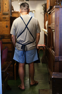 割ッ烹レ クオリティ エプロン 藍紺<ICON> 150g(オーガニックコットン100%)※他商品との同梱不可