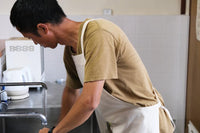 割ッ烹レ ベーシックエプロン キナリ 150g(オーガニックコットン100%)※他商品との同梱不可