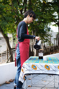 割ッ烹レ ベーシックエプロン レッド 150g(オーガニックコットン100%)※他商品との同梱不可