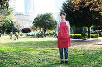 割ッ烹レ ベーシックエプロン レッド 150g(オーガニックコットン100%)※他商品との同梱不可