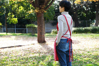 割ッ烹レ ベーシックエプロン レッド 150g(オーガニックコットン100%)※他商品との同梱不可