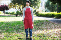 割ッ烹レ ベーシックエプロン レッド 150g(オーガニックコットン100%)※他商品との同梱不可