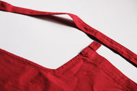 割ッ烹レ ベーシックエプロン レッド 150g(オーガニックコットン100%)※他商品との同梱不可