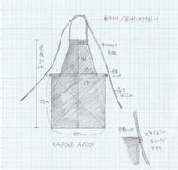 割ッ烹レ ベーシックエプロン チャコールグレイ 120g(オーガニックコットン100%)※他商品との同梱不可