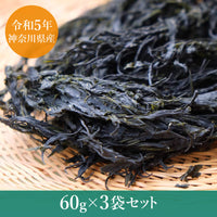 【数量限定】令和5年 神奈川県産 天然乾燥あかもく(60g×3袋セット) ※他商品との同梱不可